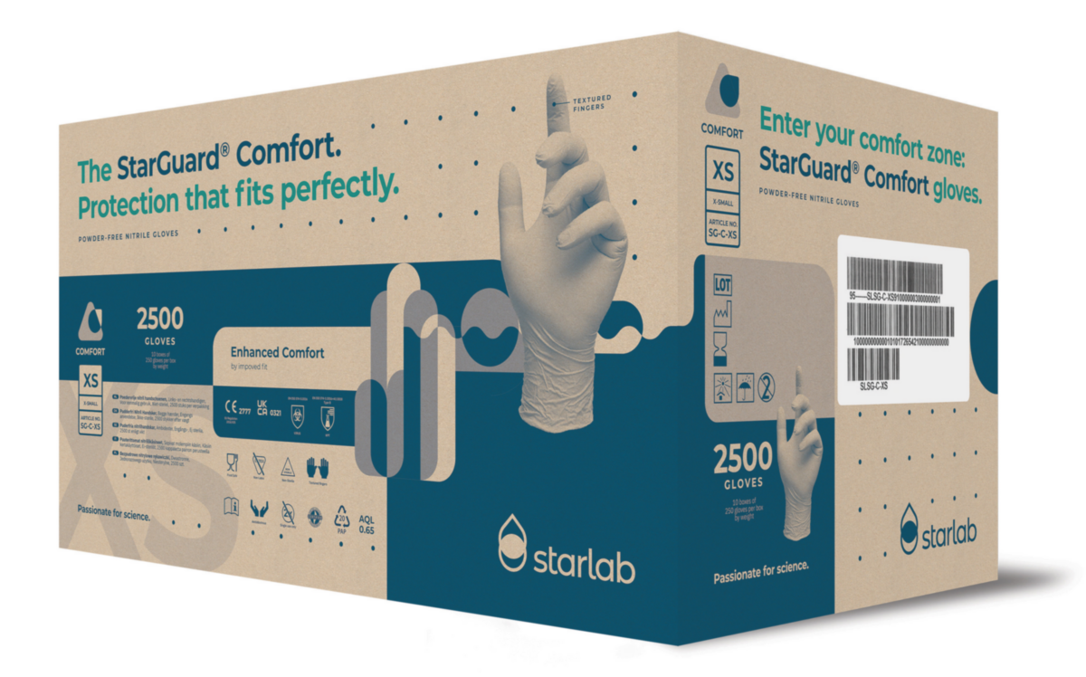 StarGuard® Comfort, Nitrile Gloves, XS STARLAB