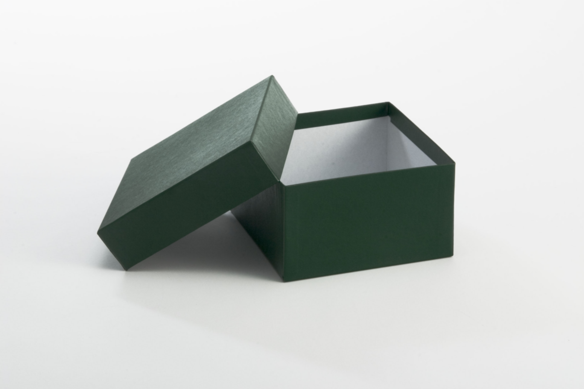 16Place 75mm High Cardboard Box, Green STARLAB