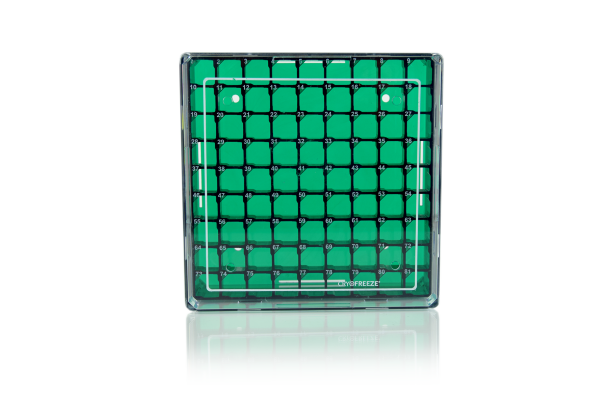 81Place Cryogenic Storage Box, Green STARLAB