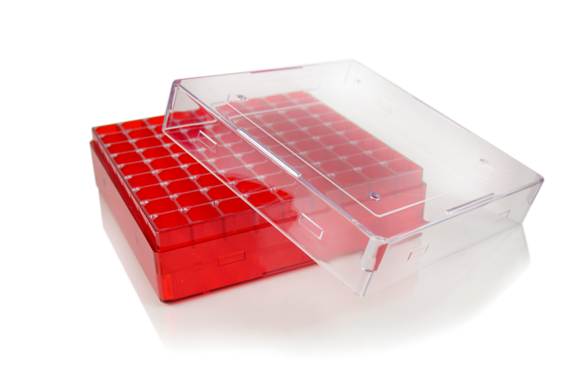 81Place Cryogenic Storage Box, Red STARLAB