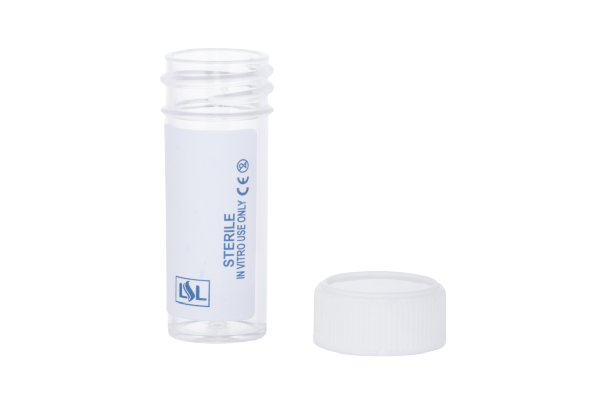 7.0 ml Polystyrene Bijou Container (Sterile) with Label STARLAB