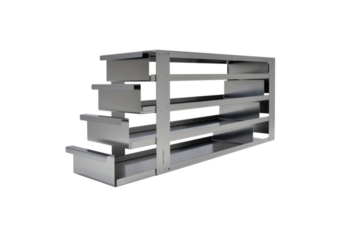 12Place Rack for Upright Freezer, Pull Out Shelves, (3x4) STARLAB