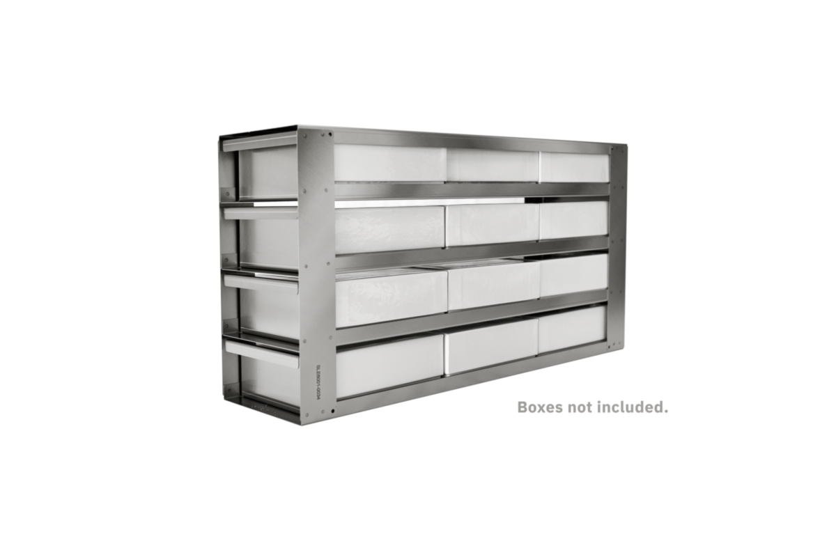 12Place Rack for Upright Freezer, Pull Out Shelves, (3x4) STARLAB