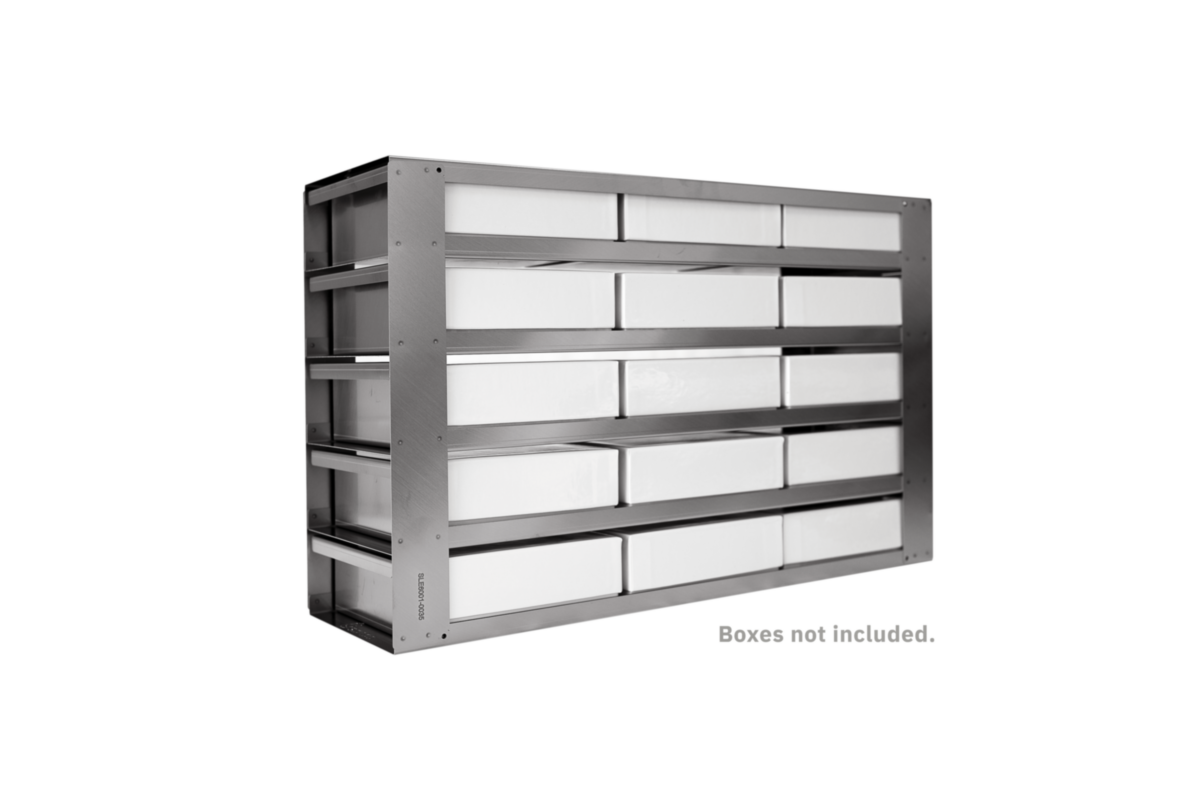 15Place Rack for Upright Freezer, Pull Out Shelves, (3x5) STARLAB