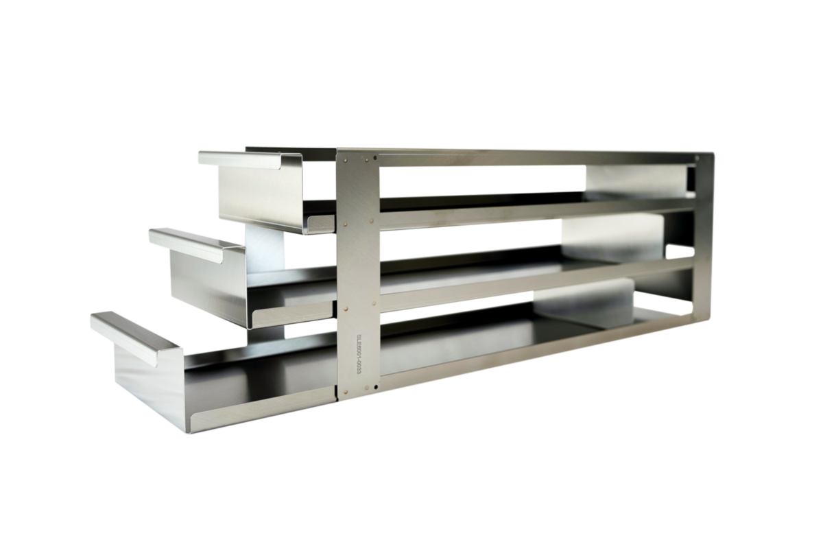 9Place Rack for Upright Freezer, Pull Out Shelves, (3x3) STARLAB