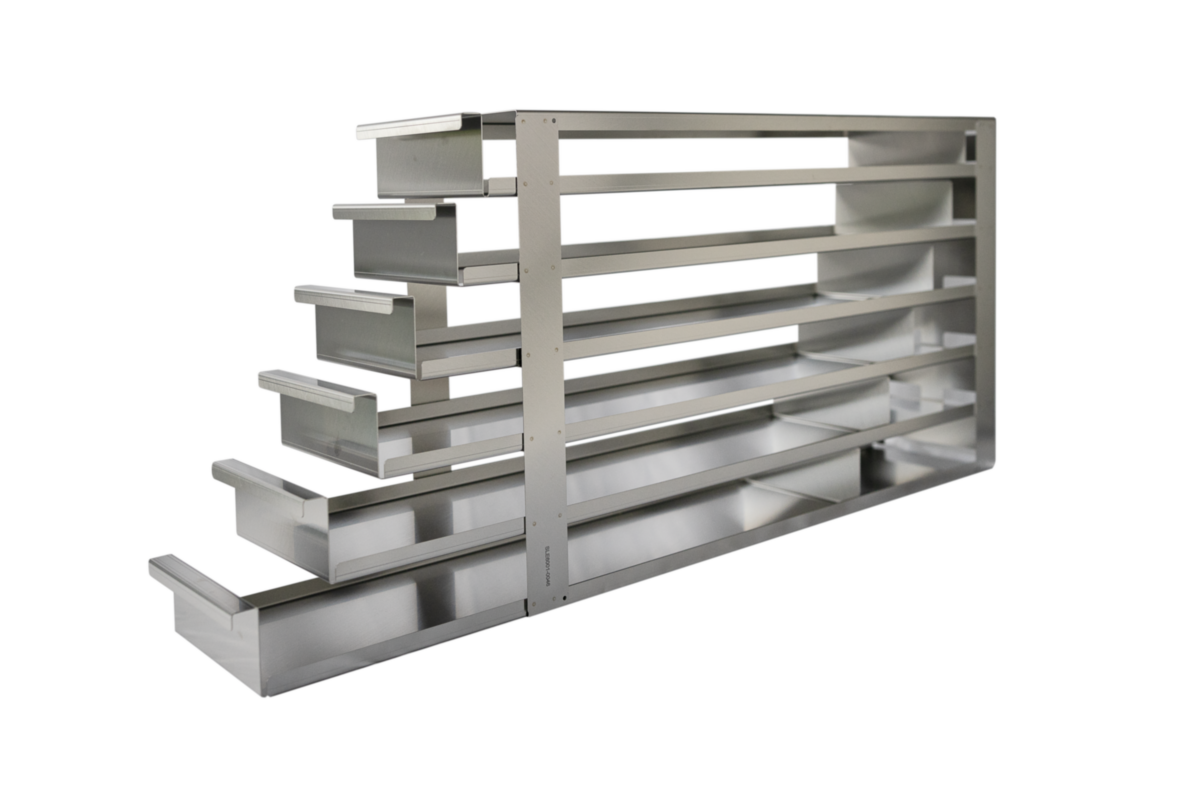 24Place Rack for Upright Freezer, Pull Out Shelves, (4x6) STARLAB