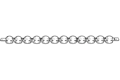 Image – 12er PCR-Deckelstreifen, gewölbter Deckel