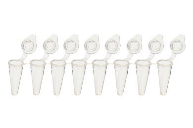 8-Strip PCR Tubes with Individual Caps