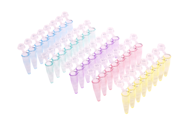 8-Strip PCR Tubes with Individual Attached Caps 