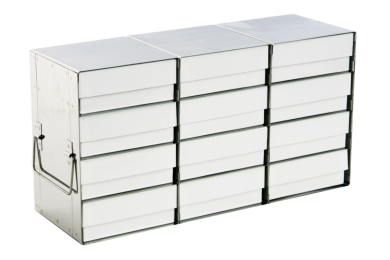 Image – Upright Freezer Racks for 130 x 130 mm Boxes - 12-Place SS Rack