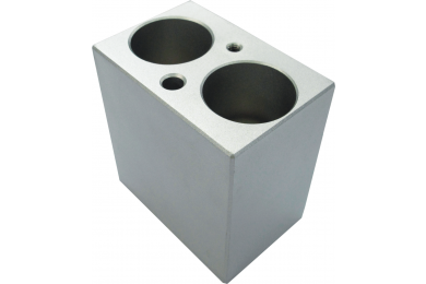 Image – Blocs de métal pour mini bain à sec (pour 2 tubes de centrifugation de 50 ml)